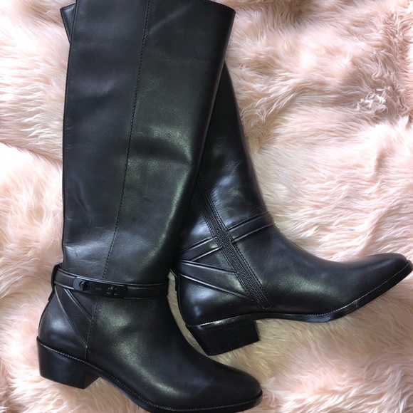 NWOT Coach Caroline Leather Boots - Picture 1 of 8